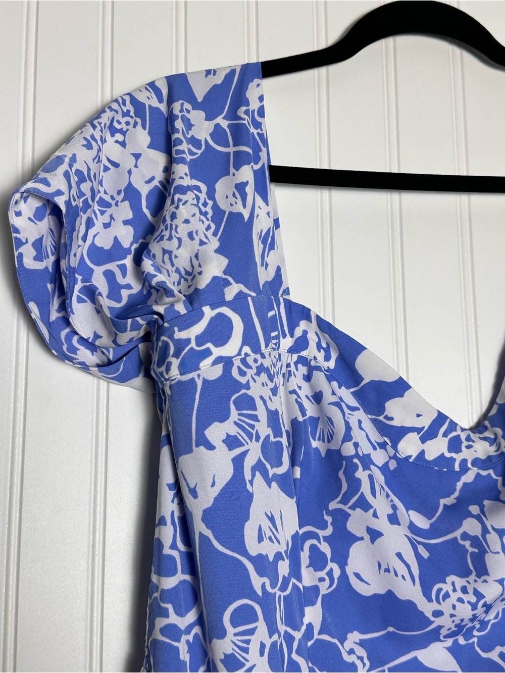 The Camille Off-The-Shoulder Maxi Dress Abercrombie & Fitch XL Floral Wedding - Picture 8 of 15